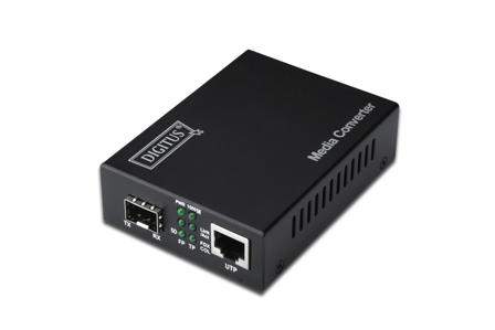 Digitus Media Converter 10/100/1000Base-T to SFP slot + zdroj 80km - bez SFP modulu