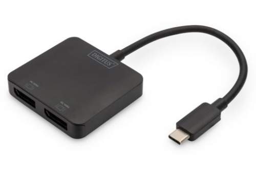 DIGITUS USB-C - 2x DP MST Video Hub DP 1.4, 4K/60Hz DS-45339