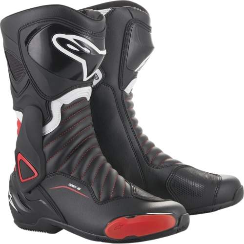 Alpinestars SMX-6 V2 Boots Black/Gray/Red Fluo 46