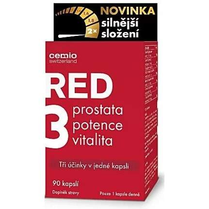 Cemio RED3 90 kapslí zesílená receptura