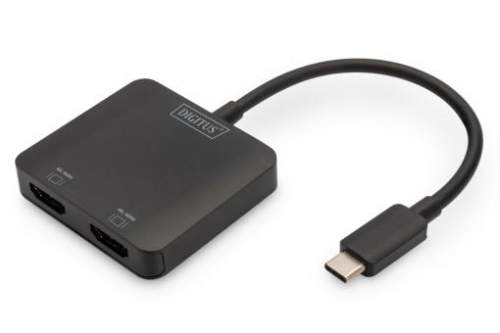 DIGITUS USB-C - 2x HDMI MST Video Hub DP 1.4, HDMI 2.0, 4K/60Hz DS-45338