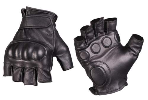 MILTEC Rukavice bezprsté kožené protiúderové Tactical Finderless Gloves Mil-Tec® Velikost: XL