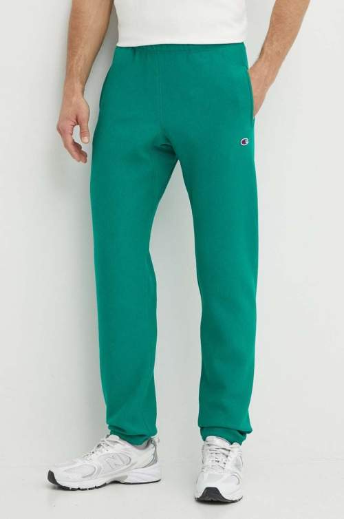 Champion Kalhoty 216540 pánské, zelená barva, s aplikací, 216540