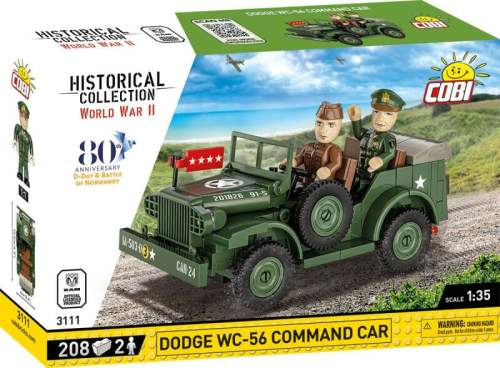 Cobi II WW Dodge WC-56, D-DAY, 1:35, 208 k, 2 f