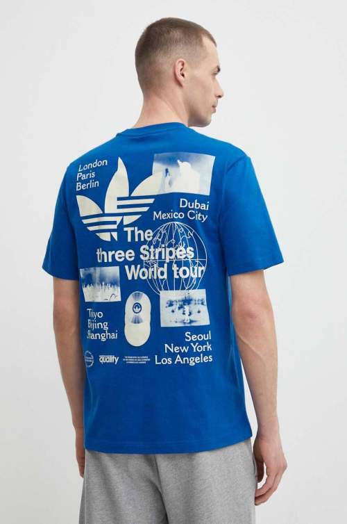 Adidas Bavlněné tričko Originals s potiskem, IS0182