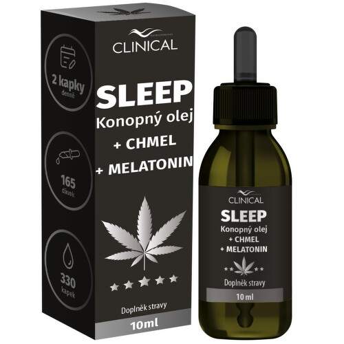 Clinical Sleep Konopný olej + chmel + melatonin 10 ml