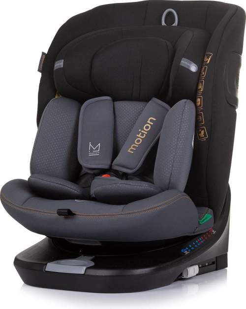 CHIPOLINO Motion i-Size 40-150 cm Isofix 360 Obsidian