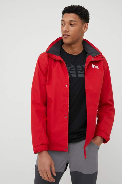 Helly Hansen Outdoorová bunda Dubliner červená barva, gore-tex, 62643-514