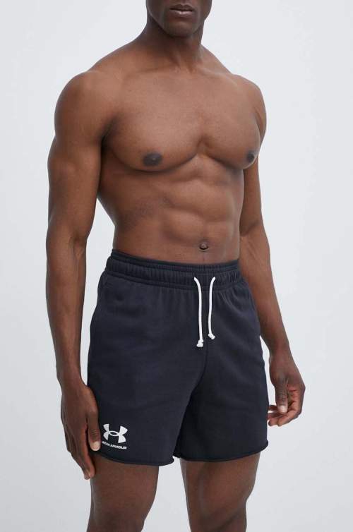 UNDER ARMOUR-UA Rival Terry 6in Short-BLK Černá L