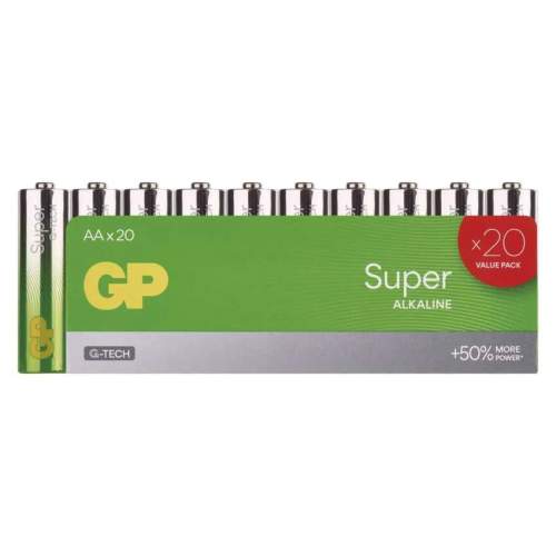 GP Alkalická baterie SUPER AA LR6 20ks