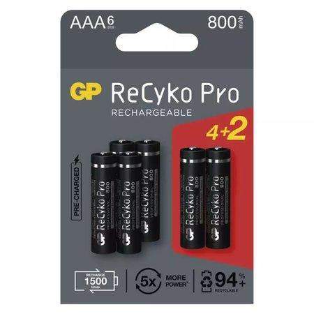 GP Nabíjecí baterie ReCyko Pro Professional AAA HR03 6 ks