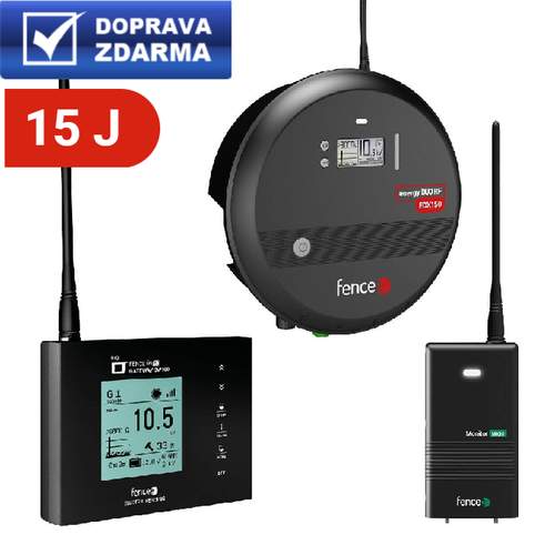 VNT electronics Set elektrického ohradníku Chytrá Farma  RF zdroj 15 J WiFi Gateway Monitor MX10