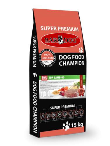 BARDOG LISOVANÉ KRMIVO TOP LAMB 60 15 kg