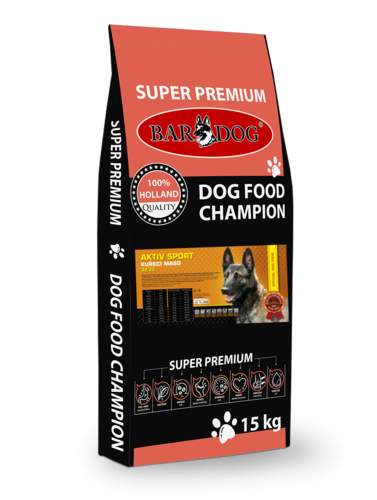 BARDOG AKTIV SPORT 32/22 kuřecí maso pro všechna plemena 15 kg