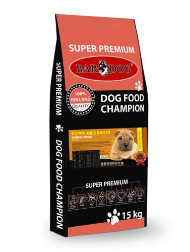 BARDOG PUPPY Medium 30/20 kuřecí maso pro střední plemena 15 kg