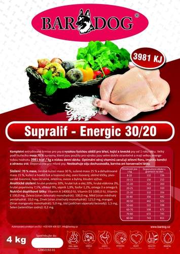 Bar Dog Supralif energic 30/20 4kg