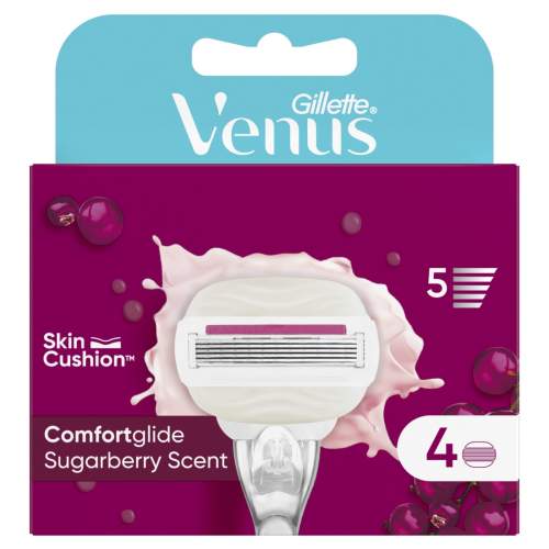 Gillette Venus ComfortGlide Sugarberry náhradní hlavice 4 ks