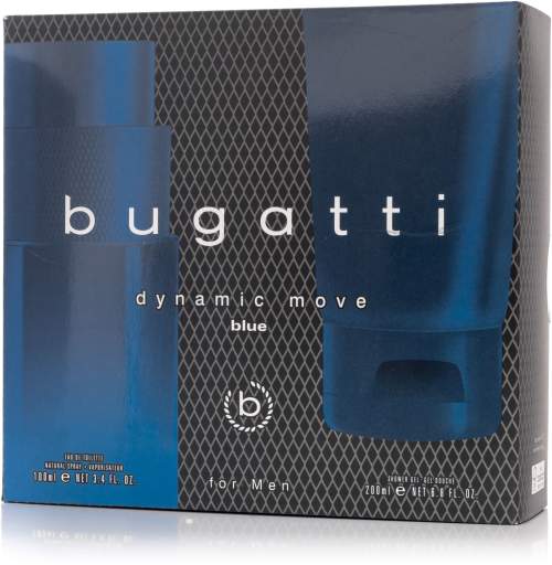 Bugatti Dynamic Move Blue EDT 100 ml + sprchový gel 200 ml