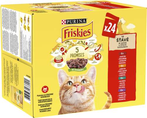 Friskies multipack lahodný výběr ve šťávě 24 × 85 g