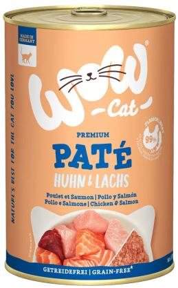 WOW CAT Adult kuře a losos 6 × 400 g