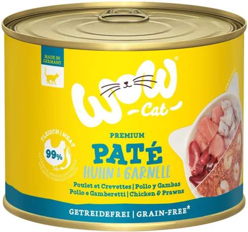 WOW CAT Adult kuře a krevety 6× 200 g