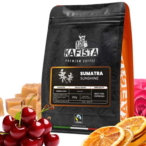 Kafista Výběrová káva Sumatra Sunshine 100% Arabica 4x250g