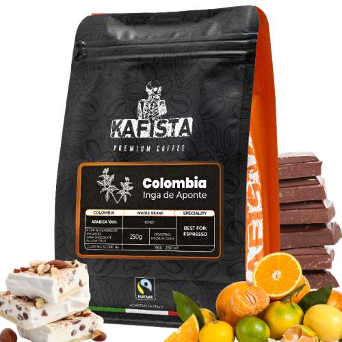 Kafista Výběrová káva Colombia Inga de Aponte Zrnková 100% Arabica 2x250g