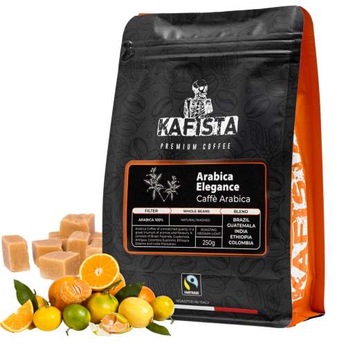 Kafista Zrnková Káva Arabica Elegance 100% Arabica směs 2x250g