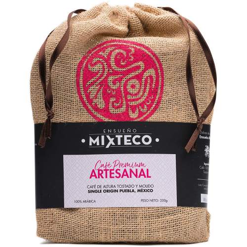 Ensueño Mixteco Mletá káva v jutovém pytli 100% Arabica káva Single origin Mexiko s tóny kakaa a mandlí 250g