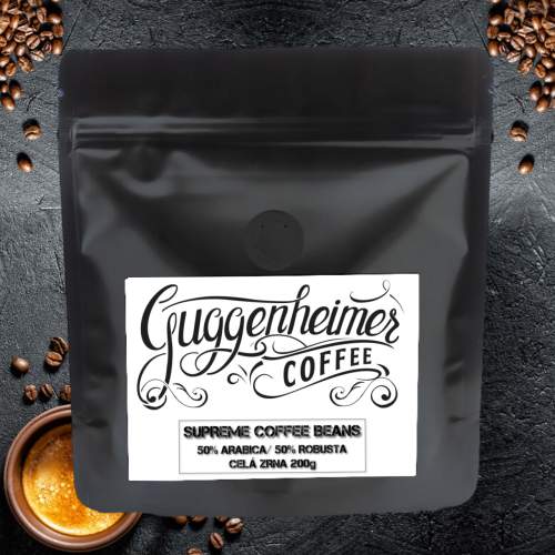 Guggenheimer Zrnková káva Supreme Beans Krémová chuť 200g