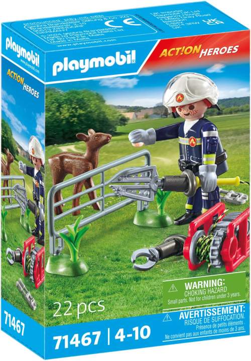 Playmobil 71467 Hasiči při záchraně zvířat