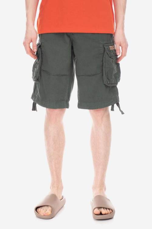 Alpha Industries Bavlněné šortky Jet Short zelená 191200.353-green