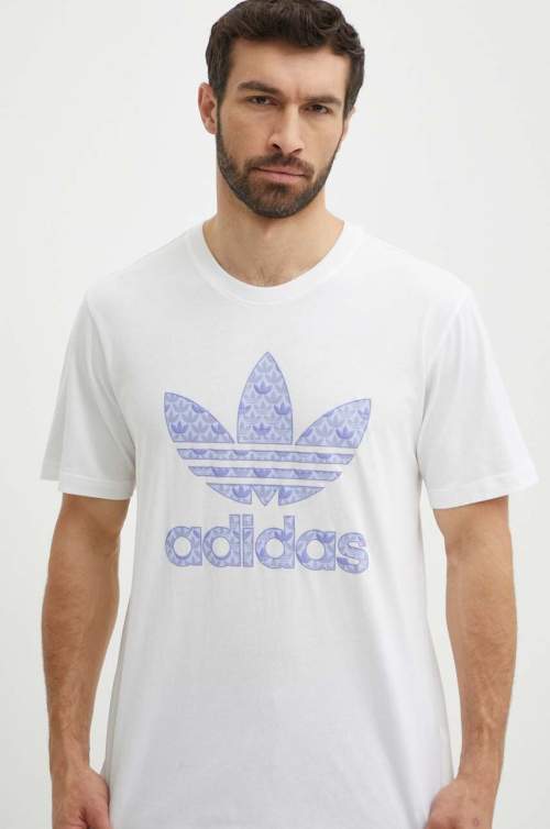 Adidas Originals Bavlněné tričko bílá IS0205