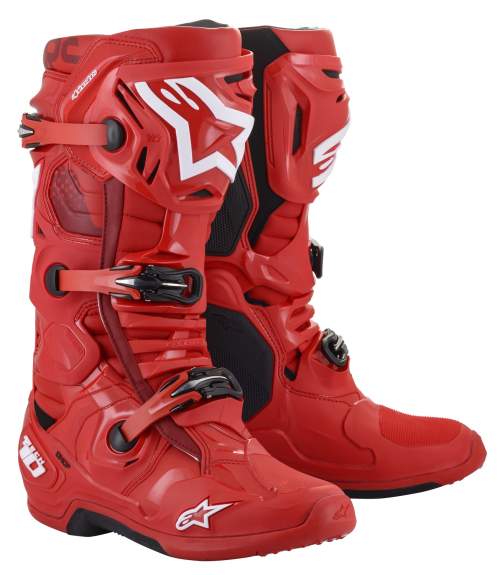 Alpinestars Moto boty Tech 10 červená 45,5