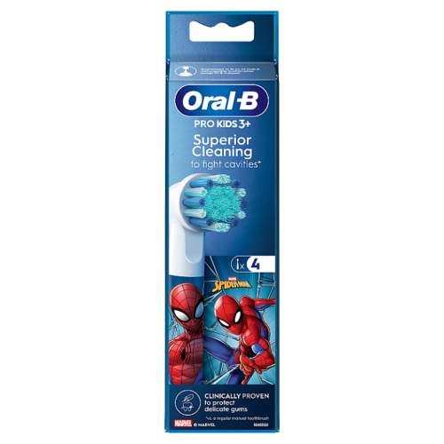 Oral-B Kids Brush Heads Spider-Man náhradní hlavice na elektrický zubní kartáček 4 ks