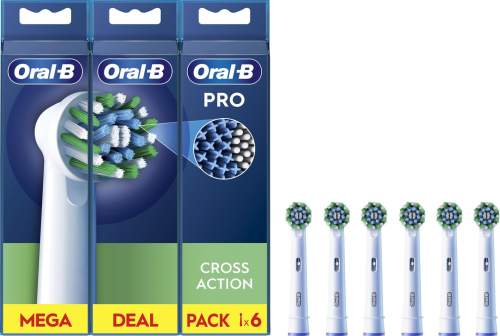 Oral B PRO Cross Action náhradní hlavice pro zubní kartáček 6 ks