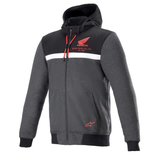 ALPINESTARS CHROME STREET HOODIE HONDA kolekceS černá/šedá/červená 2024 2XL