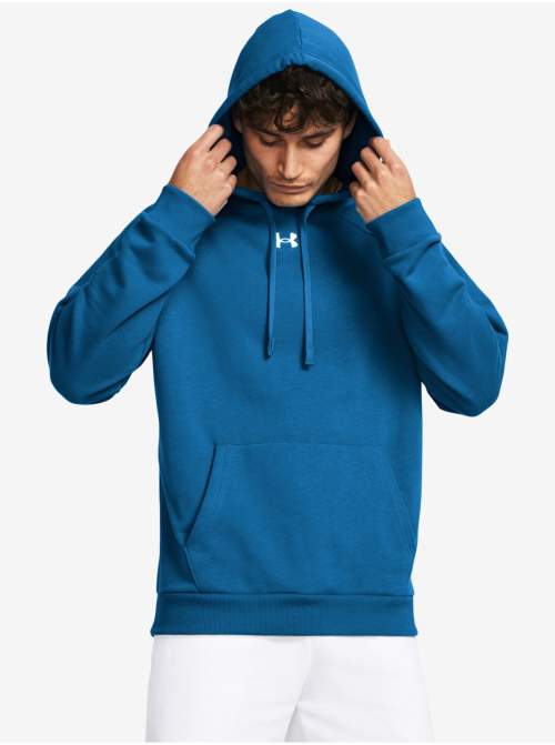 Under Armour UA Rival Fleece Hoodie Mikina Modrá L