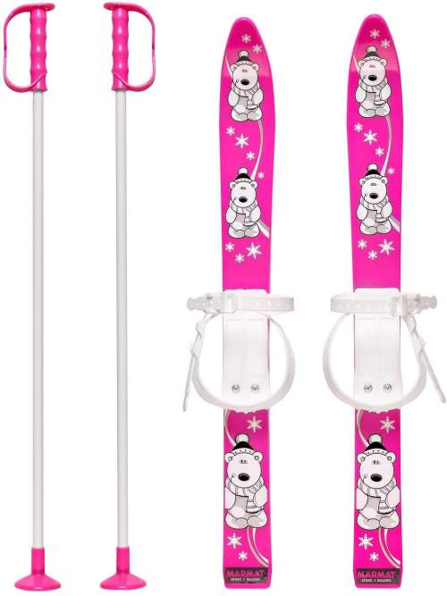 MASTER Baby Ski 70 cm dětské plastové lyže růžové