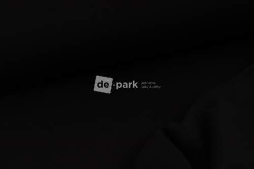 De-park Počesaná teplákovina silná black