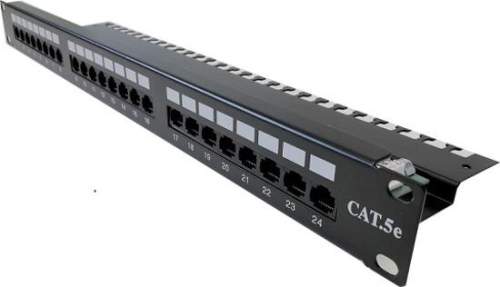 Opticord OPTIX UTP Patch panel 24 port Cat.5E Black L type 4002