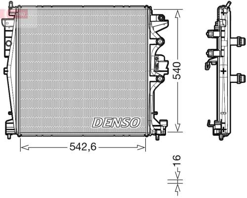 Chladič, chlazení motoru DENSO DRM01004