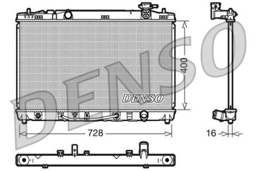 Chladič, chlazení motoru DENSO DRM50041