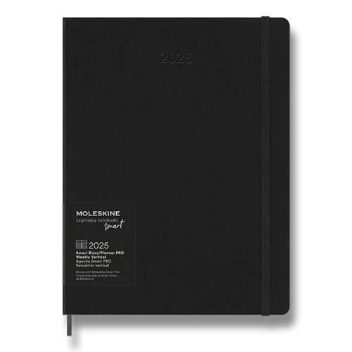 Moleskine Smart Writing 2025 XL týdenní černý