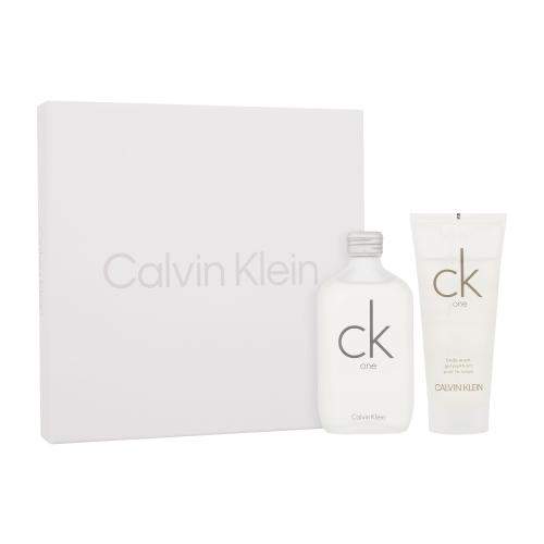 Calvin Klein CK One SET1 unisex dárková sada toaletní voda 100 ml + sprchový gel 100 ml unisex