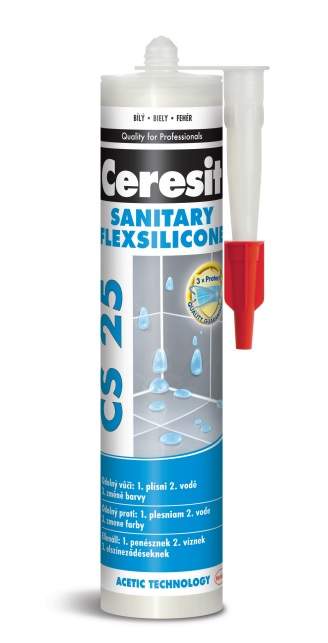 CERESIT CS 25 sanitární silikon rosa 280ml