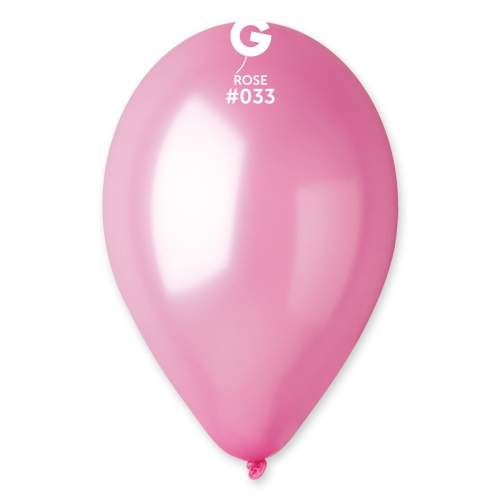 SMART BALLOONS metalické 100 ks růžové 26 cm