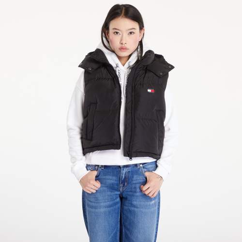 Tommy Jeans Crop Alaska Puffer Vest Black XS