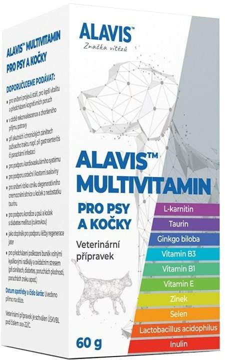 Alavis Multivitamín pro psy a kočky 60g