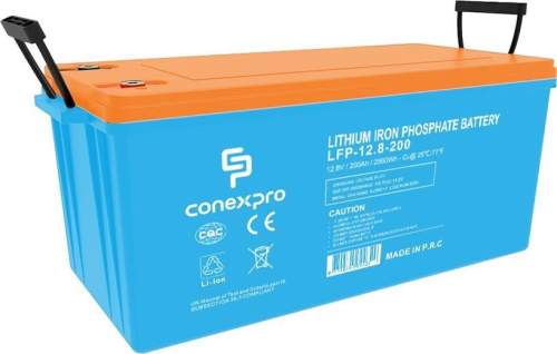 Conexpro baterie LiFePO4, 12.8V, 200Ah, Smart BMS, Bluetooth LFP-12.8-200